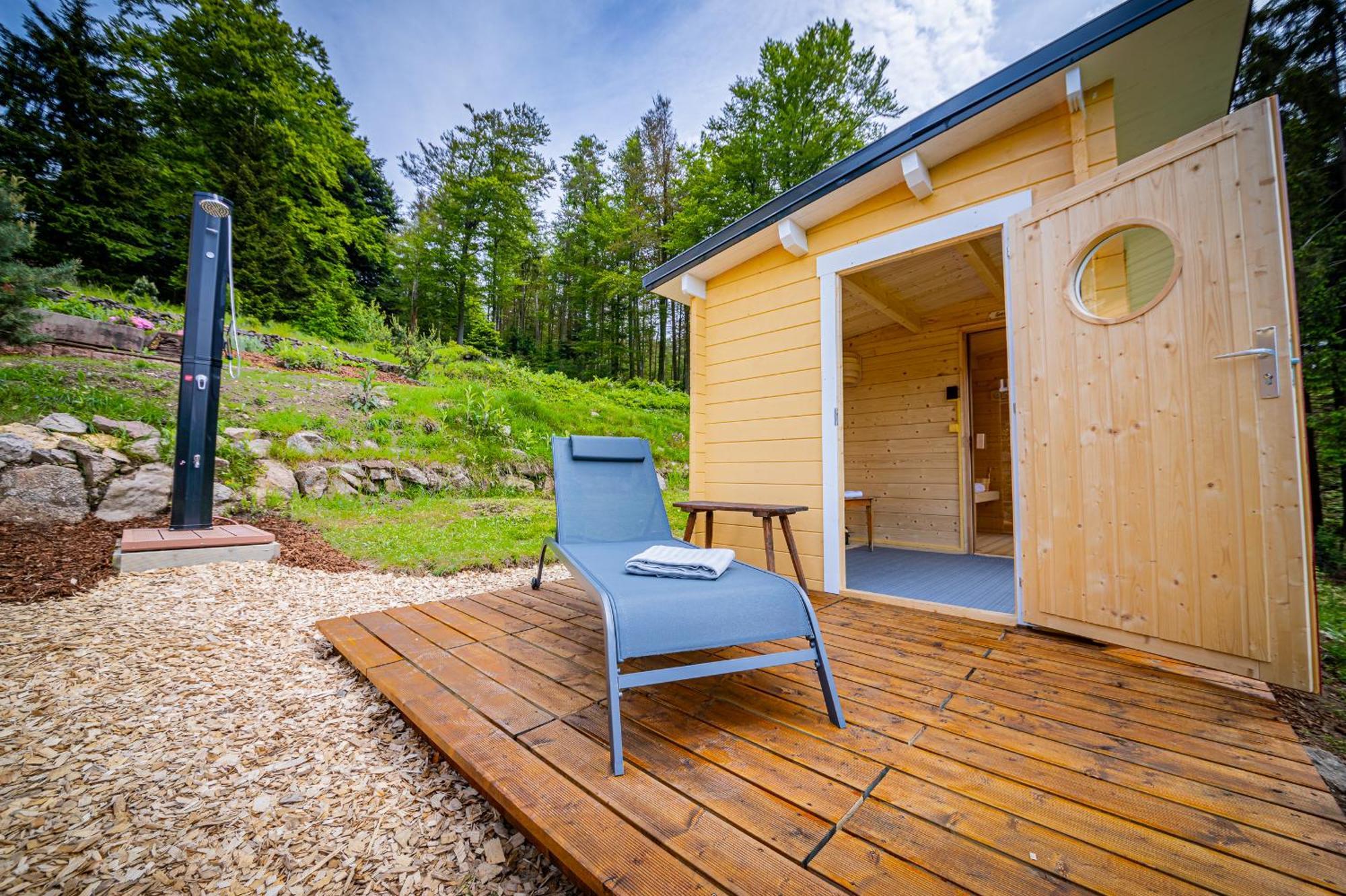 Sonnenhaeusle - Natur. Fernblick. Panorama-Sauna. ザスバッハヴァルデン エクステリア 写真