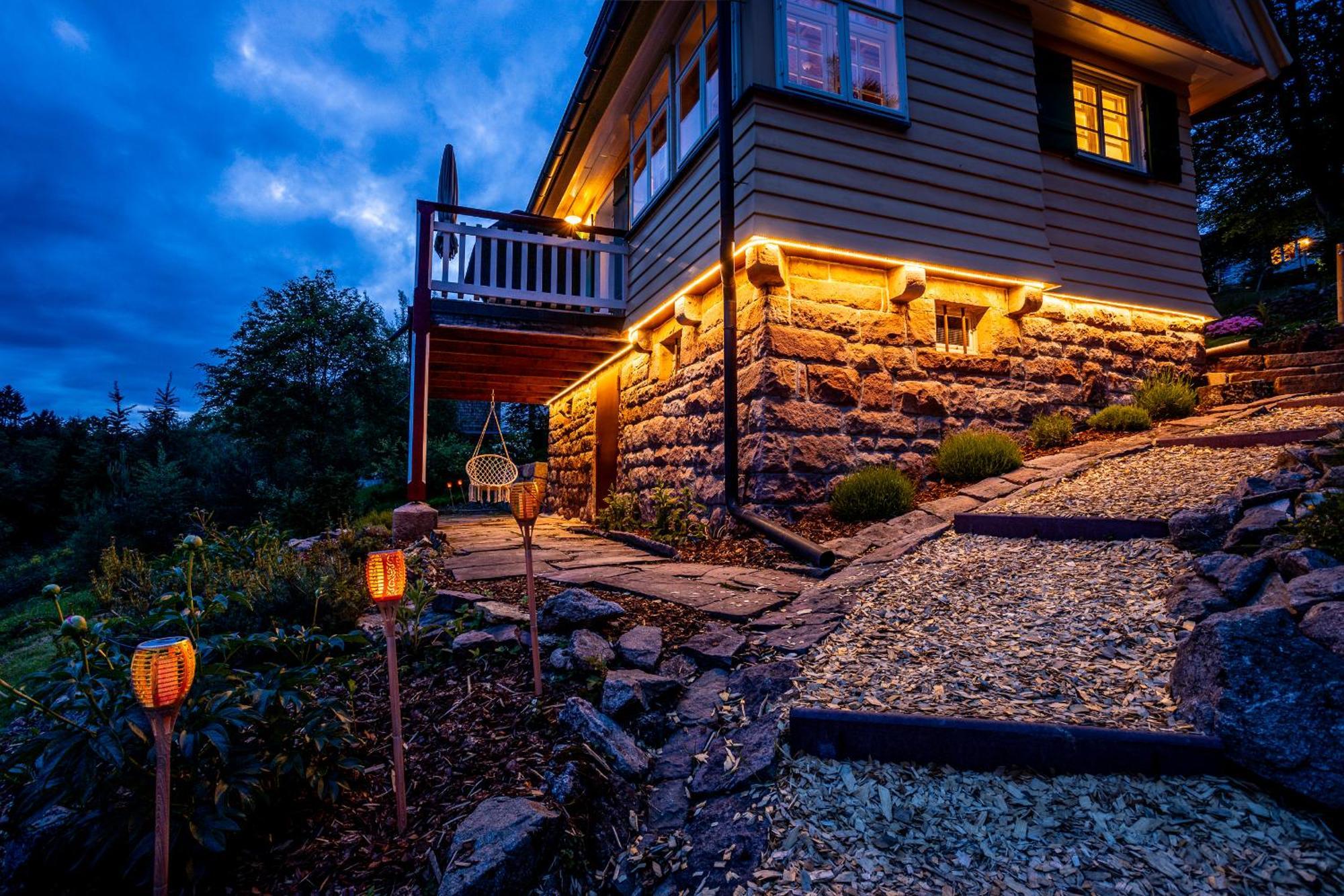 Sonnenhaeusle - Natur. Fernblick. Panorama-Sauna. ザスバッハヴァルデン エクステリア 写真