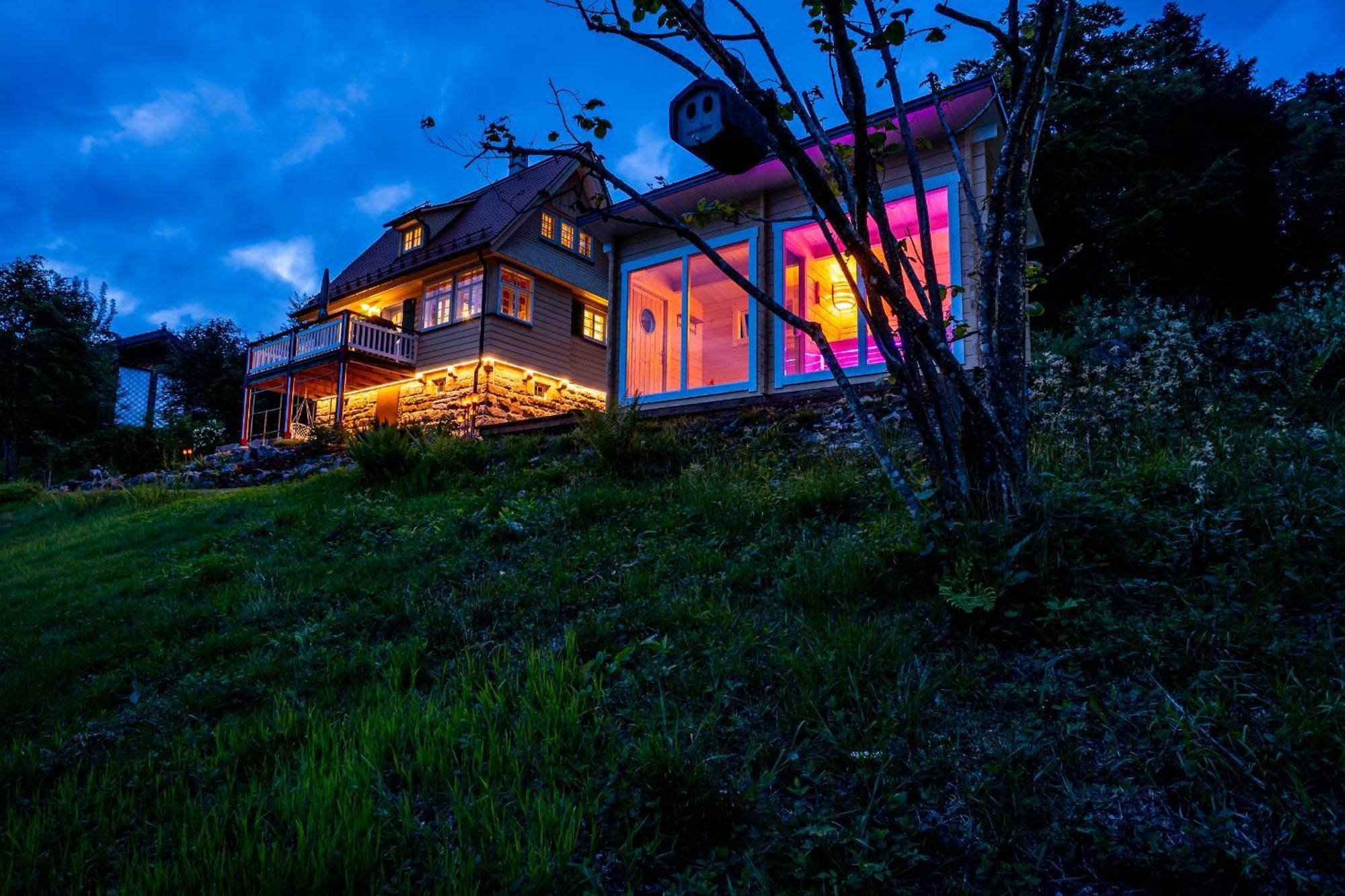 Sonnenhaeusle - Natur. Fernblick. Panorama-Sauna. ザスバッハヴァルデン エクステリア 写真