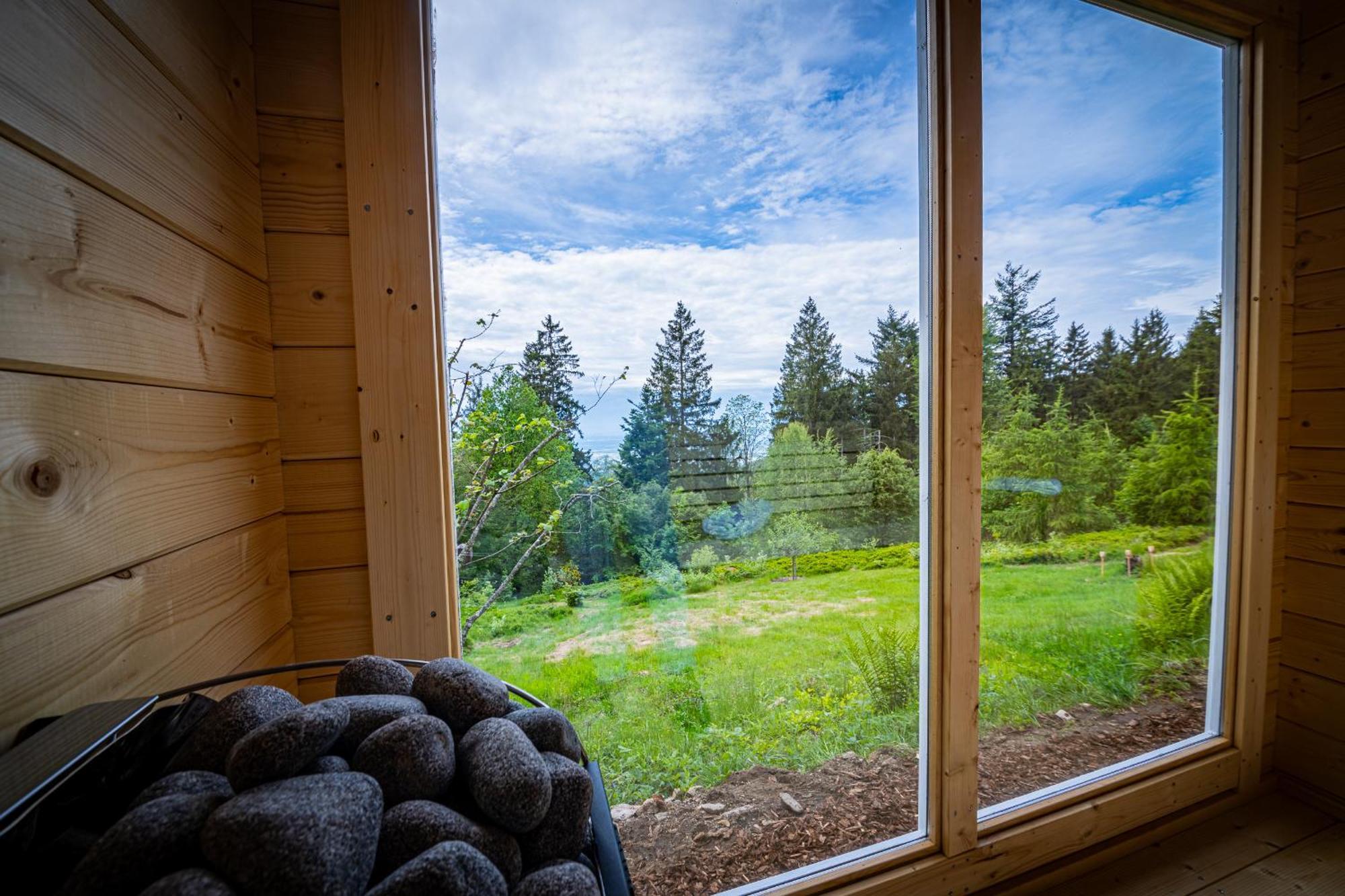 Sonnenhaeusle - Natur. Fernblick. Panorama-Sauna. ザスバッハヴァルデン エクステリア 写真